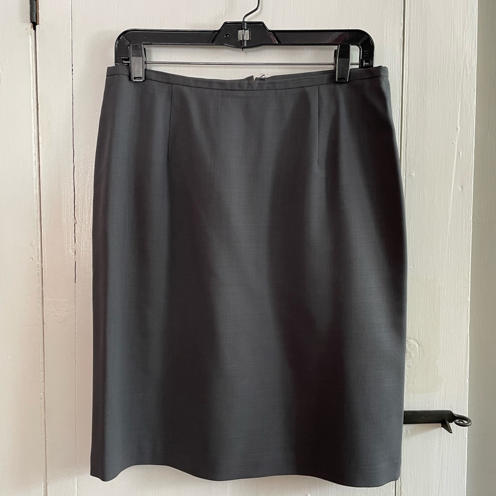 Banana Republic Sloan Gray Pencil Skirt Cotton Blend Size 10